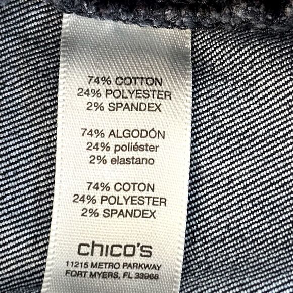 Chico’s Jeans Capri Size 3 (16) Stretch Denim - Picture 15 of 16